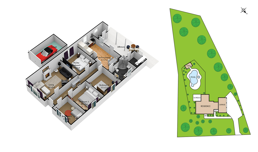 03_3D_Colour__Dimensioned__Virtual_Staged__Perspective_with_Site_Plan.jpg